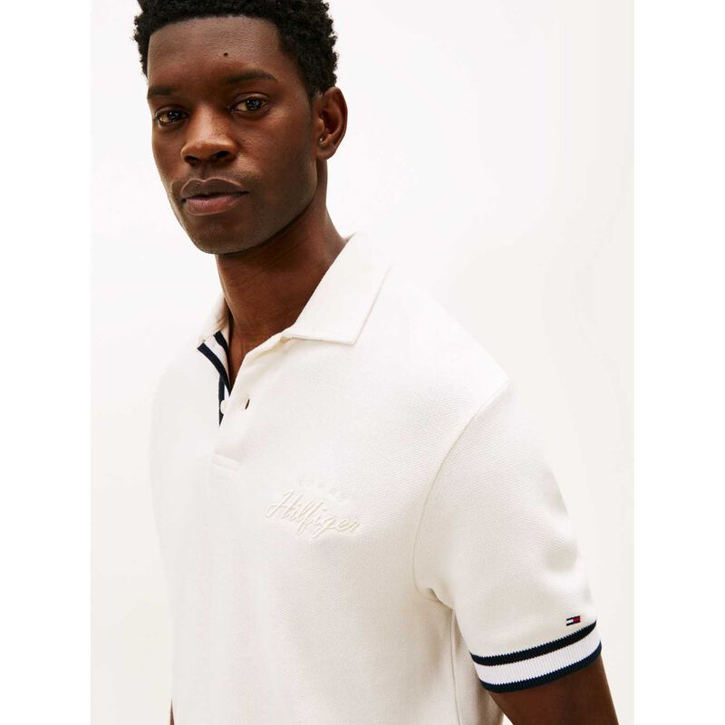 Tommy Hilfiger Linking Flatknit Tipped Classic Fit Polo image number 2